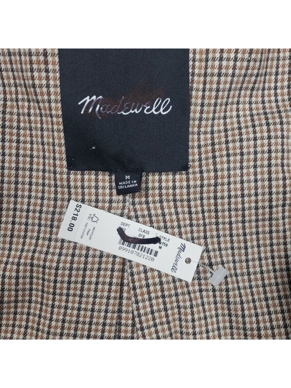 Madewell The Billie Short Jacket Corduroy Collar Women’s Medium Trench Green NWT - Picture 4 of 16